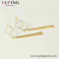 97407 xuping мода кисточкой дизайн синтетический циркон 14k золотой цвет женские серьги